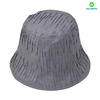 カスタムロゴバケツハット100％ポリエステリーテリーファブリック女性と男性用のスポーティースタイル