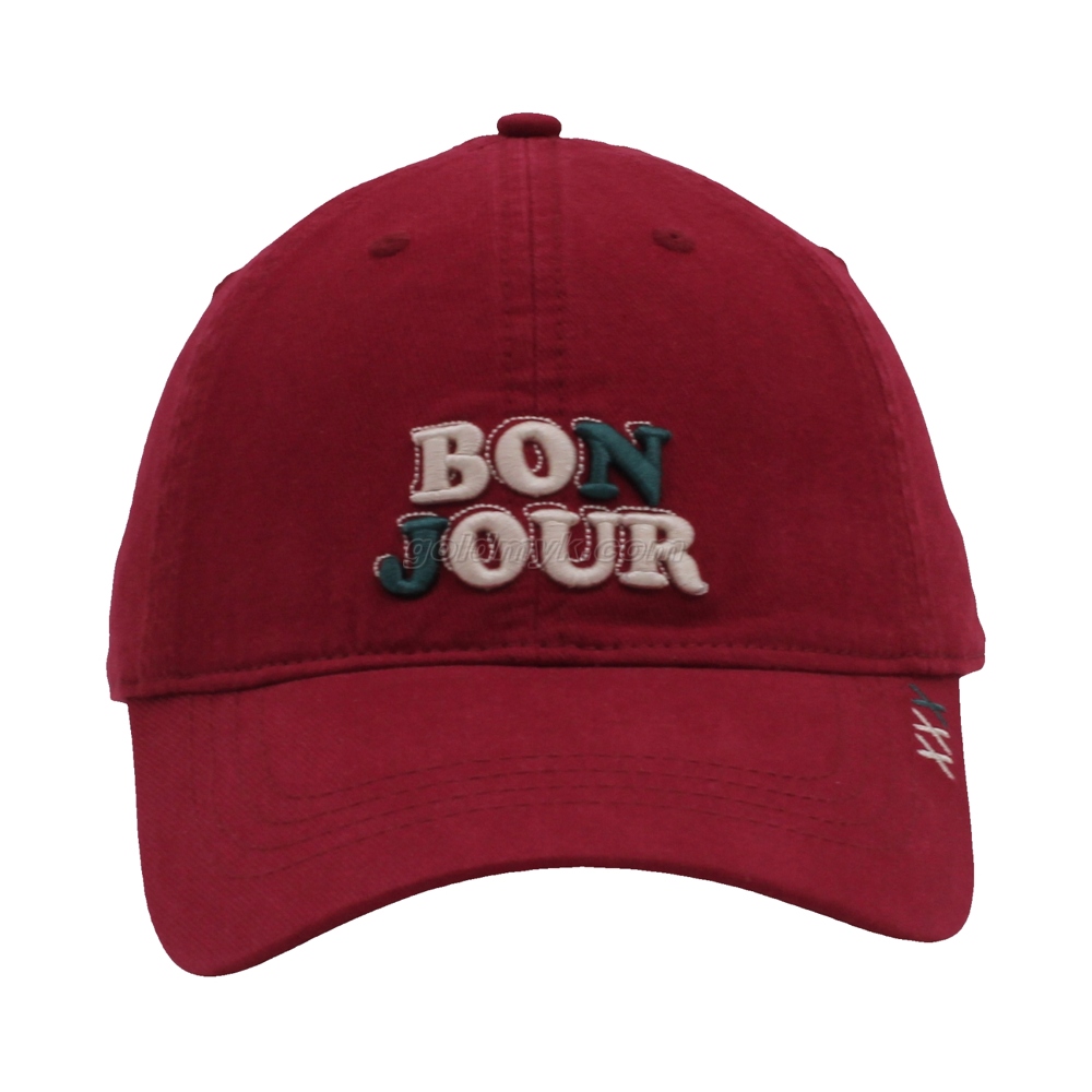 100％コットン野球帽ロープ3D女性と男性の刺繍カスタム刺繍6パネルキャップメタルバックルクロージャー