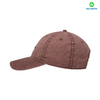 カスタムロゴ100％コットンツイルファブリックダークブラウン6パネルベースボールキャップビジネスまたはストリートウェアメンと女性のためのスポーティスタイル
