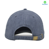 カスタムロゴ100％コットンツィルファブリック苦しみ洗浄6パネルネイビーブルー野球帽子帽子スポーティー女性男性刺繍オプション