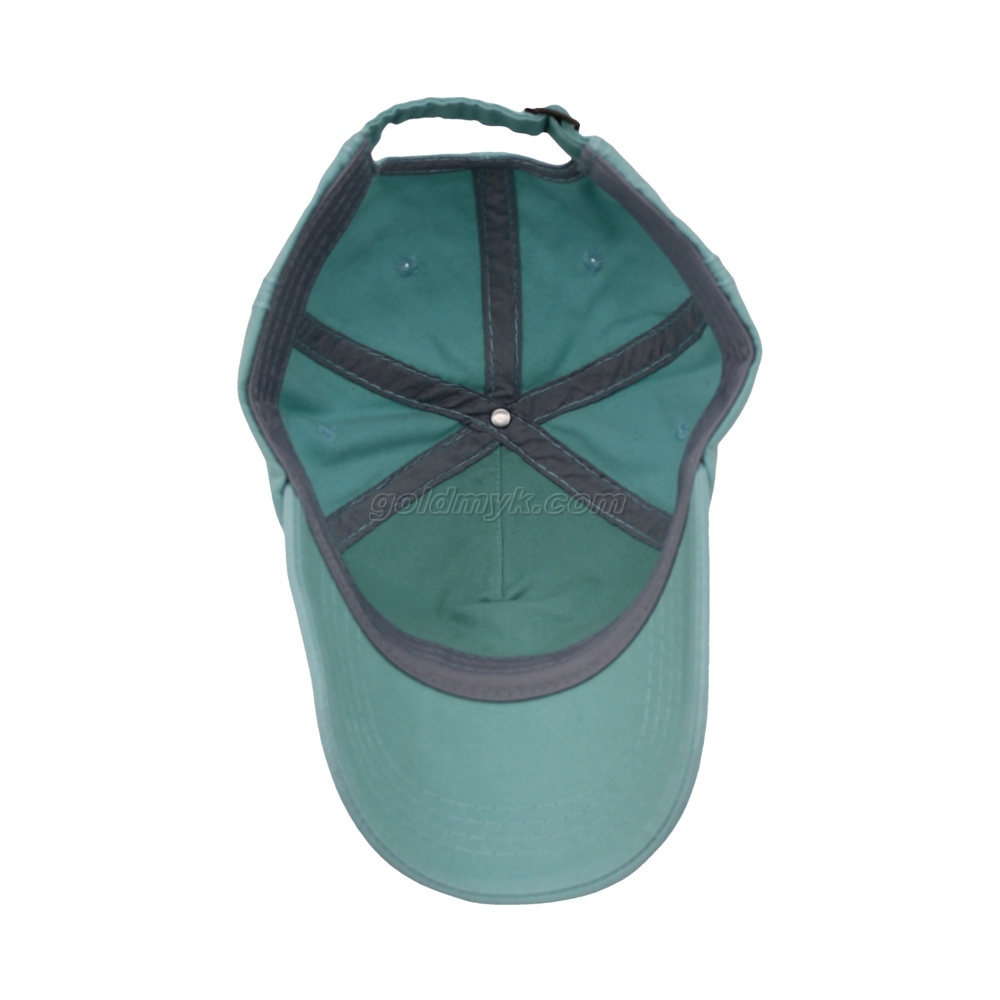 カスタム印刷と刺繍洗った綿のツイルの野球帽と帽子の重いステッチの帽子