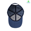 カスタム100％コットンツイルデニムネイビーブルー6パネル野球帽子帽子TPUロゴ女性男性刺繍ビジネスのためのスポーティデザイン