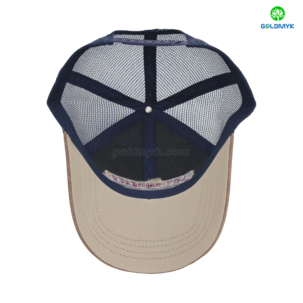 カスタムロゴは刺繍カスタムキャップコットンツイルファブリック野球帽を普通の灰色の野球キャップ