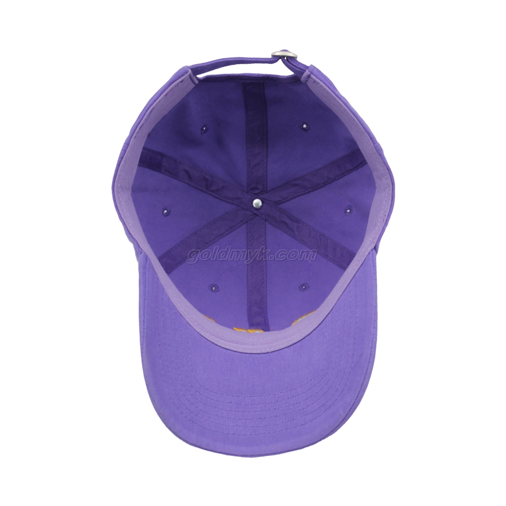 100％コットンファブリック野球キャップ手洗いの女性と男性の酸洗浄、パッチ刺繍、6パネルキャップ