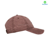 カスタムロゴ100％コットンツイルファブリックダークブラウン6パネルベースボールキャップビジネスまたはストリートウェアメンと女性のためのスポーティスタイル