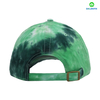 6パネルグリーンタイダーイング100％コットンツイルファブリックカスタムロゴ野球キャップハットは、女性と男性のカスタム刺繍ができます