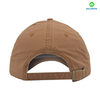 カスタムキャメル100％コットンツイルファブリックカスタムロゴフラット刺繍野球キャップハットは、女性と男性のカスタム刺繍ができます 