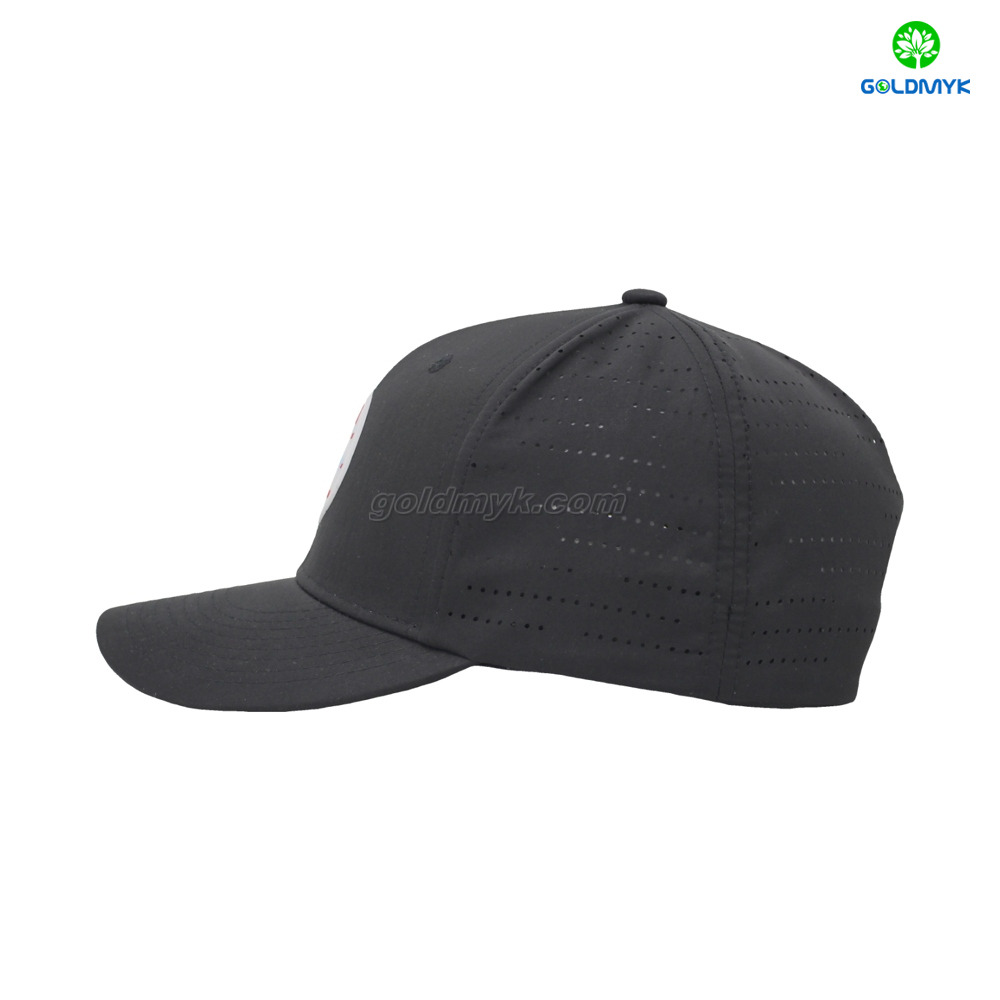 カスタム100％ポリエステル6-パネル野球帽子ストリートスタイルの帽子と湾曲した縁とシリコンのロゴ