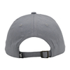 プレミアム品質の 6 パネル構造ヘザーグレー半曲面野球帽と帽子、カスタム刺繍ロゴ付き