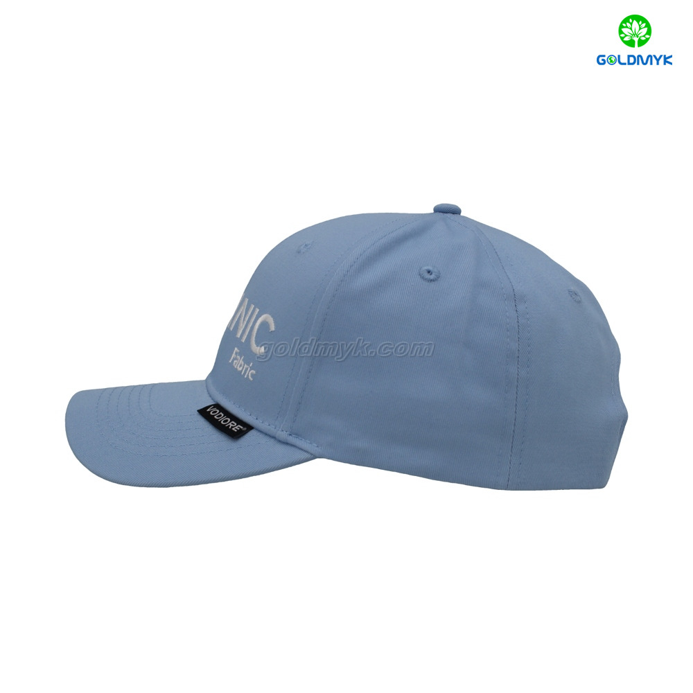 新しいキャップホットセールオーガニックコットンファブリック6パネル野球キャップとカスタムロゴデザインの帽子