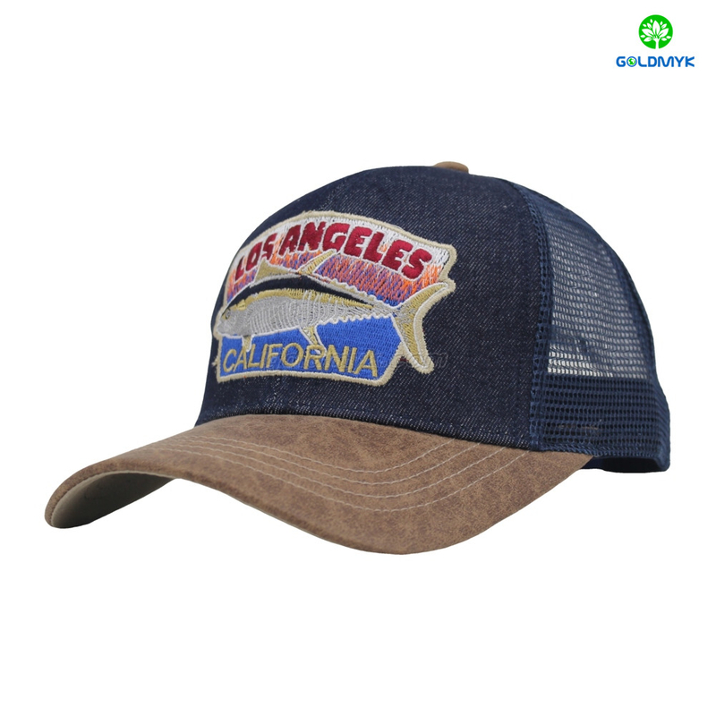 カスタムロゴは刺繍カスタムキャップコットンツイルファブリック野球帽を普通の灰色の野球キャップ