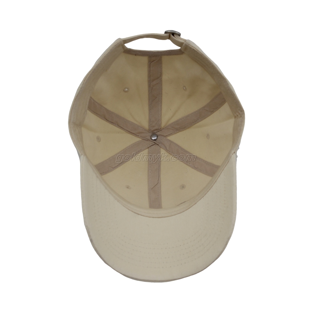 100％コットンファブリック野球キャップ手洗いの女性と男性の酸洗浄、パッチ刺繍、6パネルキャップ