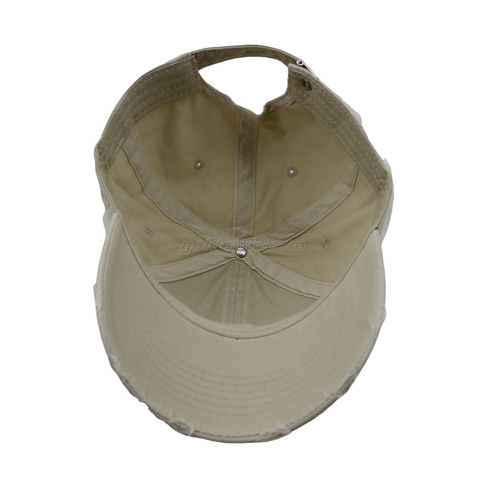 高品質の苦しめられた洗った綿野球帽とカスタム刺繍入りの帽子