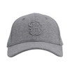 カスタムヘザーグレーカラーファブリックメランジュカラー構造化された野球帽と刺繍パッチ付きの帽子