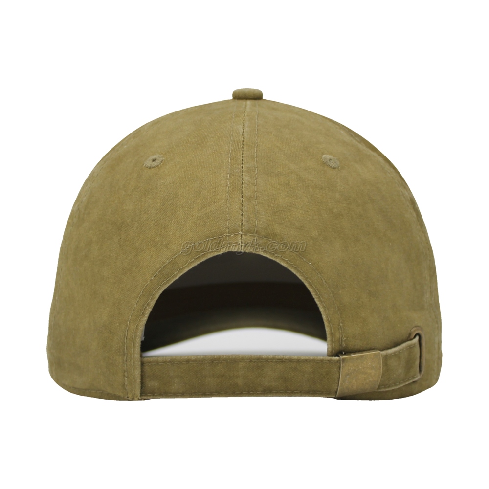 100％コットンファブリック野球キャップ手洗いの女性と男性の酸洗浄、パッチ刺繍、6パネルキャップ