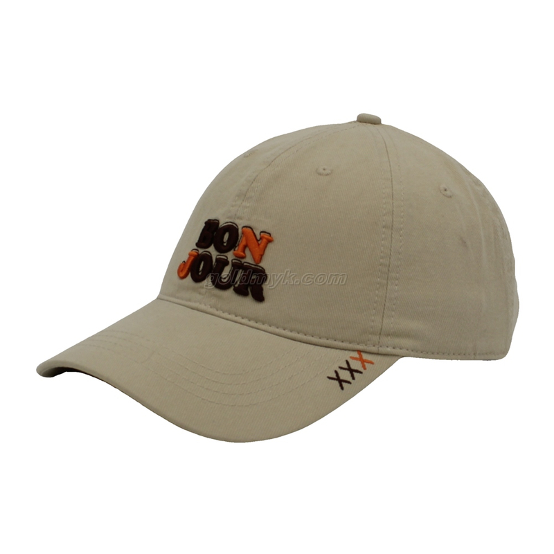 ホットセールと卸売カスタムコットン野球帽と3D刺繍入りの帽子