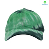 6パネルグリーンタイダーイング100％コットンツイルファブリックカスタムロゴ野球キャップハットは、女性と男性のカスタム刺繍ができます
