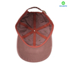 カスタムロゴ100％コットンツイルファブリックダークブラウン6パネルベースボールキャップビジネスまたはストリートウェアメンと女性のためのスポーティスタイル
