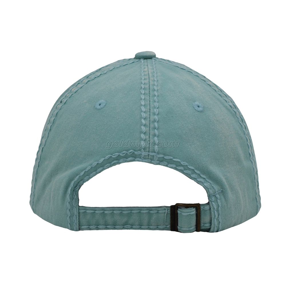 カスタム印刷と刺繍洗った綿のツイルの野球帽と帽子の重いステッチの帽子