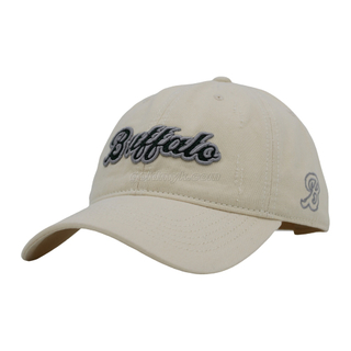 100％コットンファブリック野球キャップ手洗いの女性と男性の酸洗浄、パッチ刺繍、6パネルキャップ