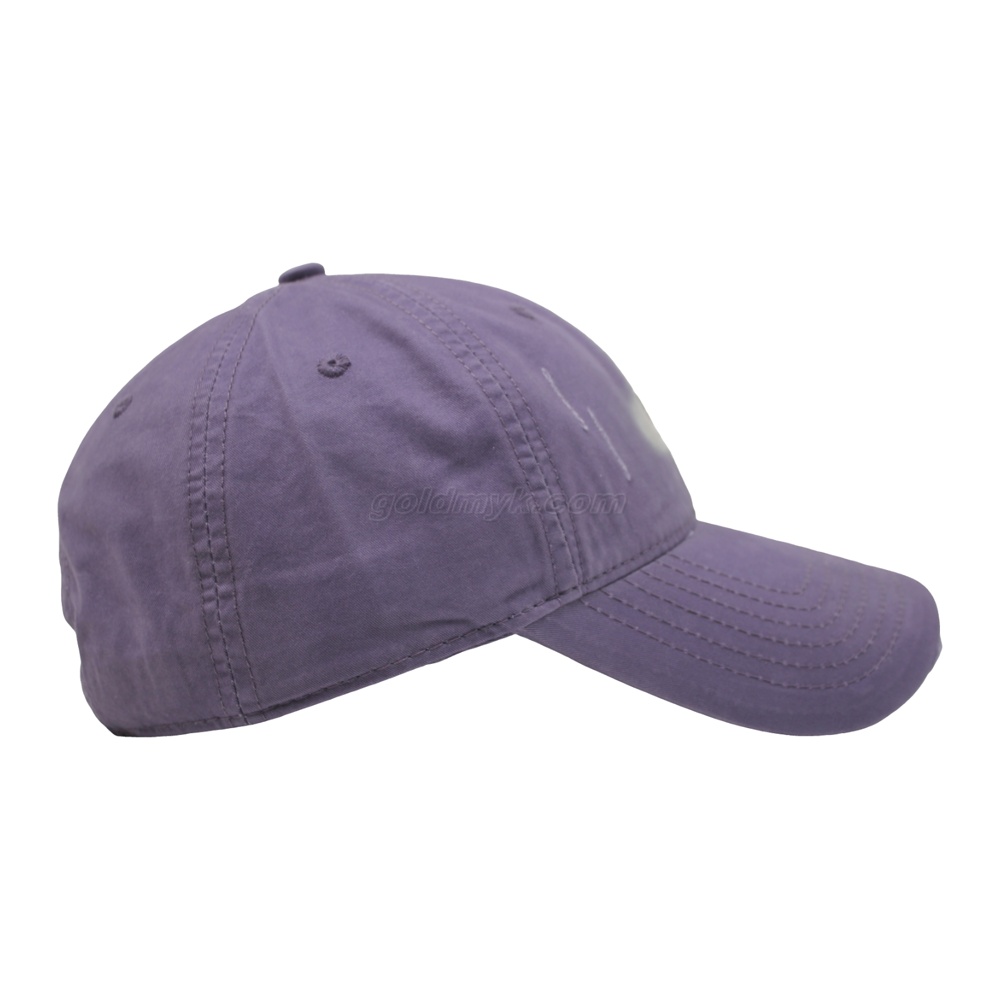 ヴィンテージウォッシュユーズド加工コットン野球帽 6 パネル湾曲したほつれつば 3D 刺繍お父さん帽子カスタムロゴ